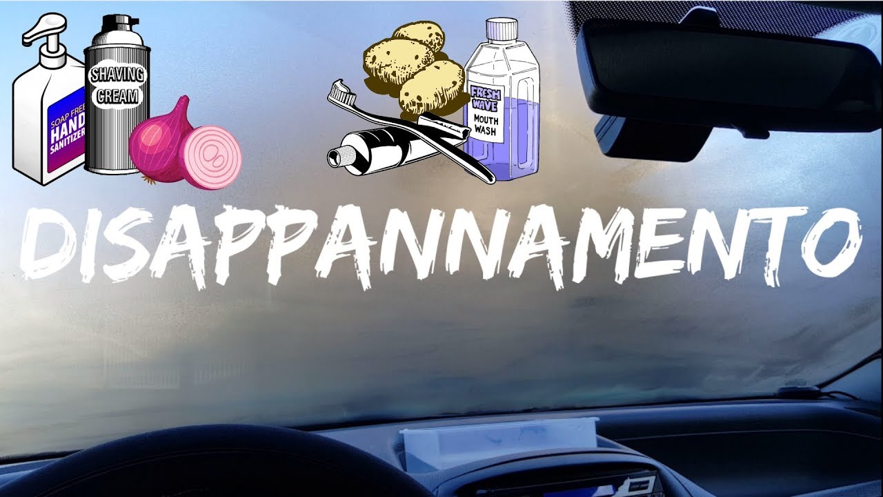 APPANNAMENTO VETRI: rimedi casalinghi e consigli - TUTORIAL