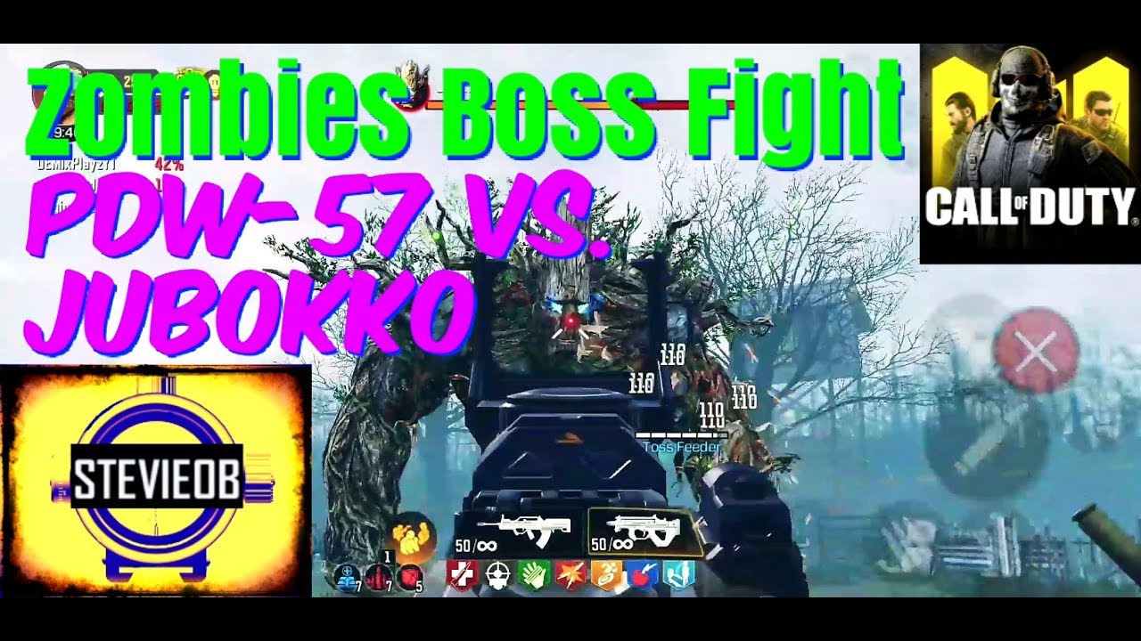ZOMBIE BOSS FIGHT PDW-57 VS JUBOKKO | EASTER EGG | CODM ZOMBIES | STEVIE OBIE