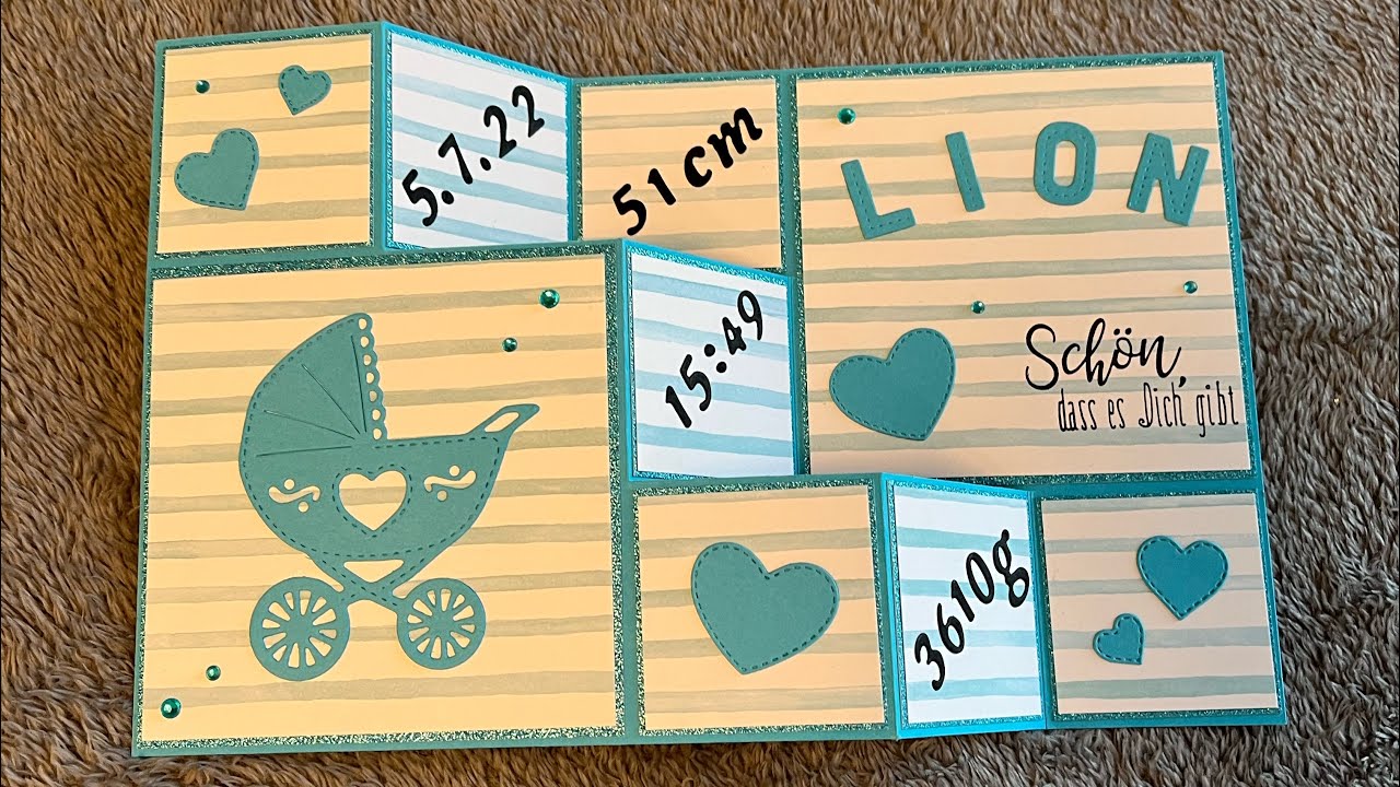 🍼 #Karte zur Geburt #Baby Karte #Stufenkarte #Geburt Junge #Jungenkarte 🍼