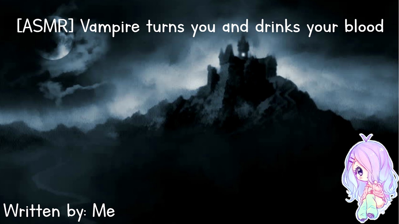 [ASMR] [Roleplay] Vampire turns you and drinks your blood (gender-neutral) (lower voice!)