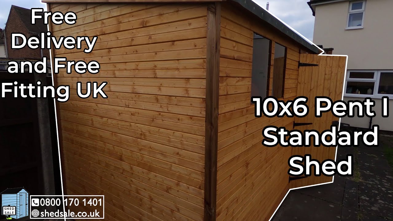 Pent I - 10x6 Standard Garden Shed - Build Timelapse - Shed Sale - ShedSale