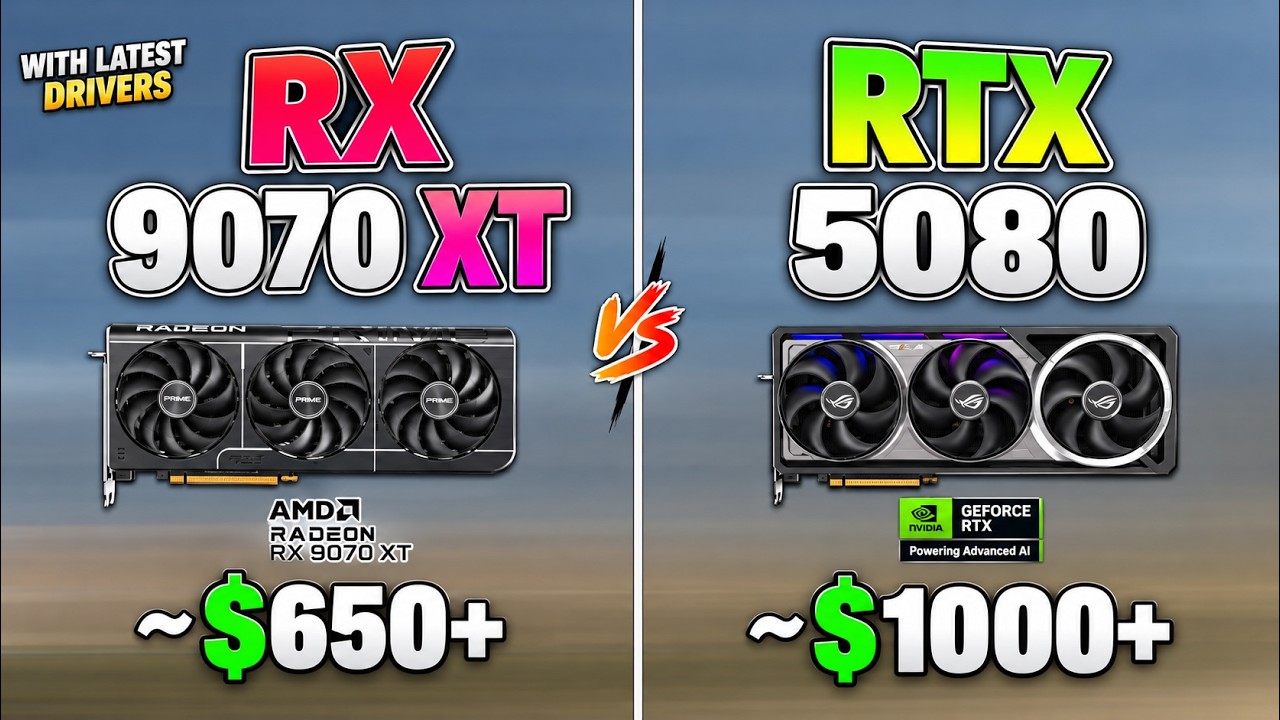 RTX 5080 vs RX 9070 XT &mdash; ОГРОМНАЯ разница в цене, но стоит ли оно того?