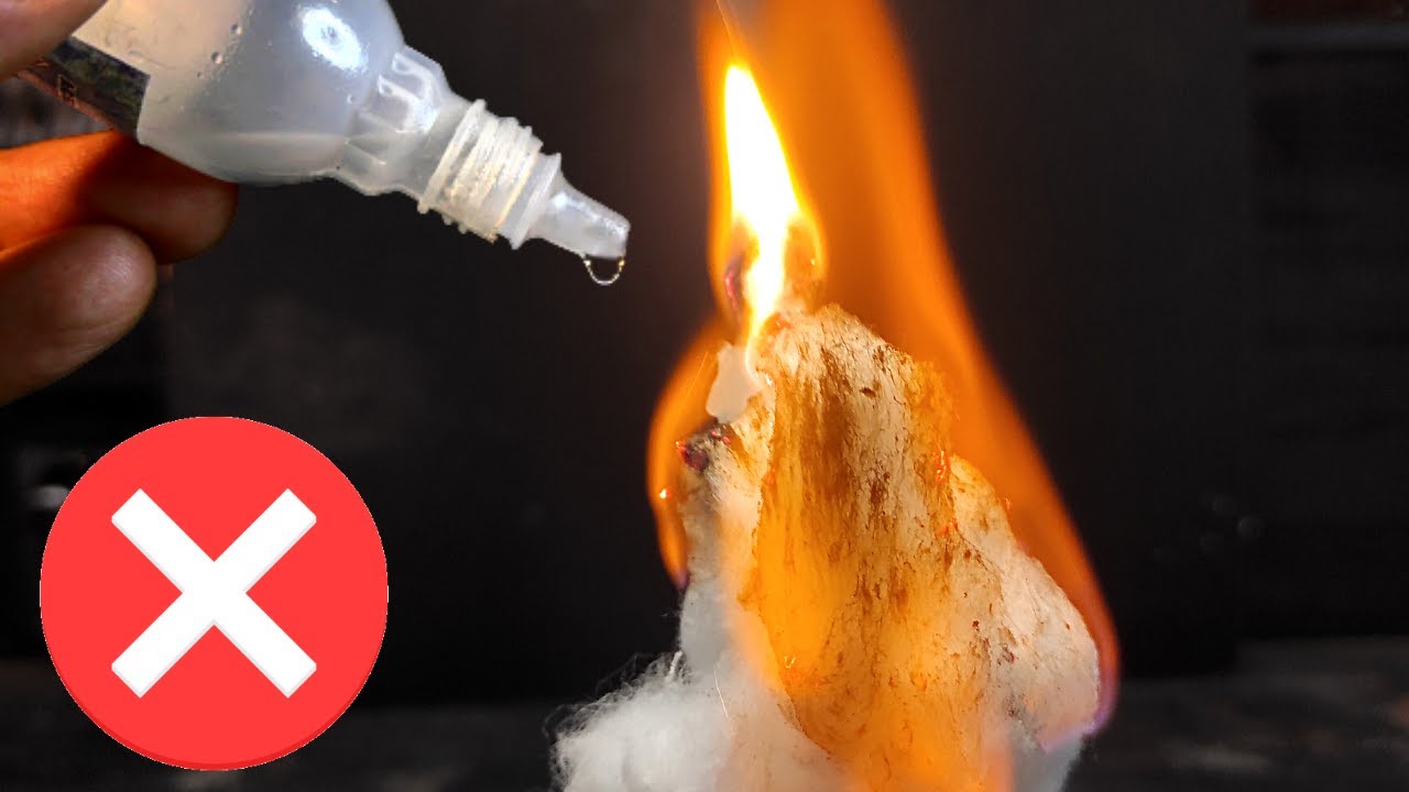 Be Careful of Super Glue and Cotton !! Can get FIRE !!
