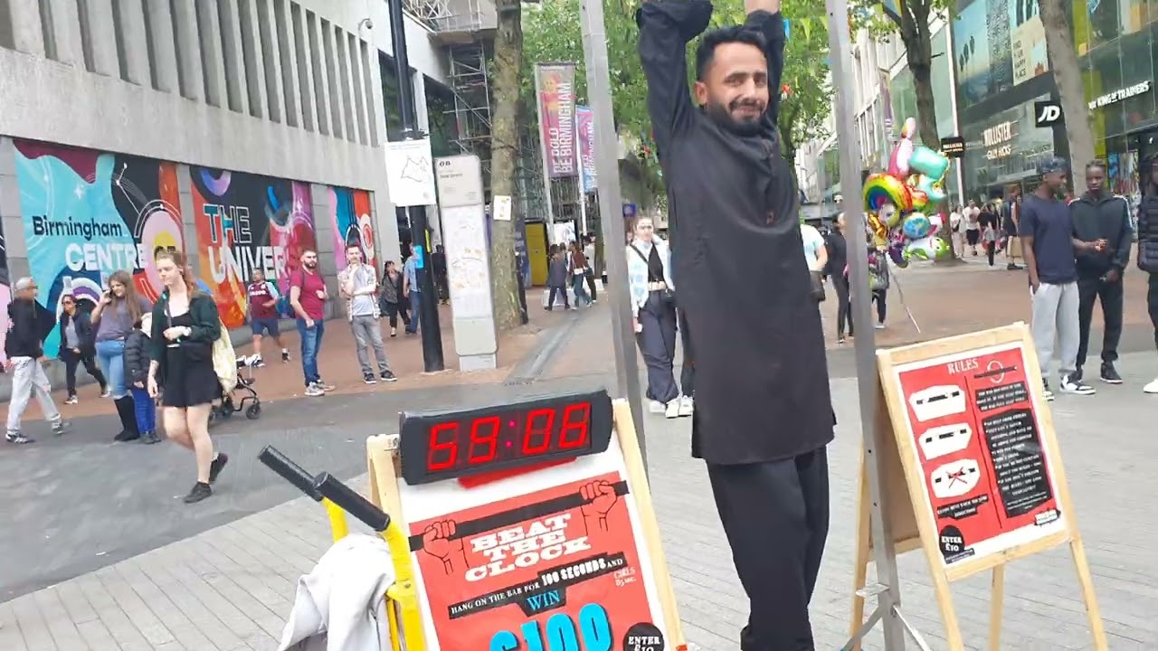 tarzanchallenge winning in Birmingham 100 seconds only
