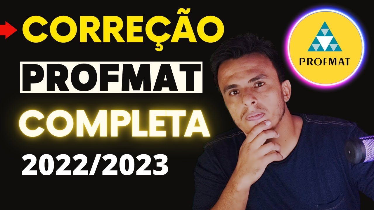 Correção ProfMAT (ENA) 2022/2023- | Exame Nacional de Acesso ENA 2022/2023!