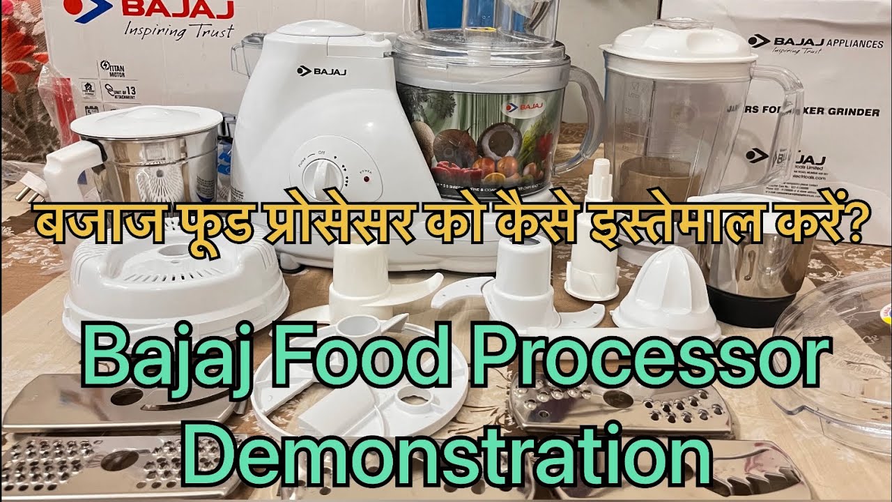 Bajaj Food Processor Demonstration How to use bajaj food processor Bajaj mixer ko kaise istemal kare