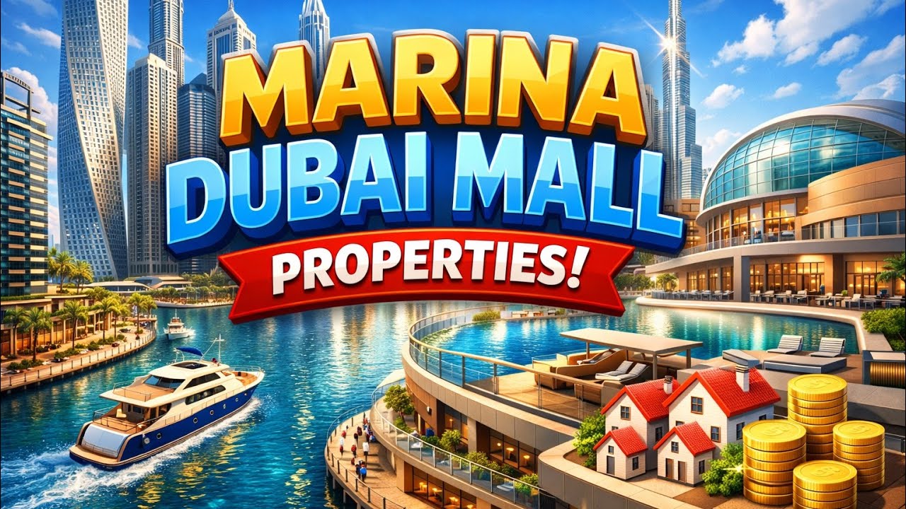 Discover the most luxurious properties in Dubai Marina near Dubai Mall! 🌟🥰