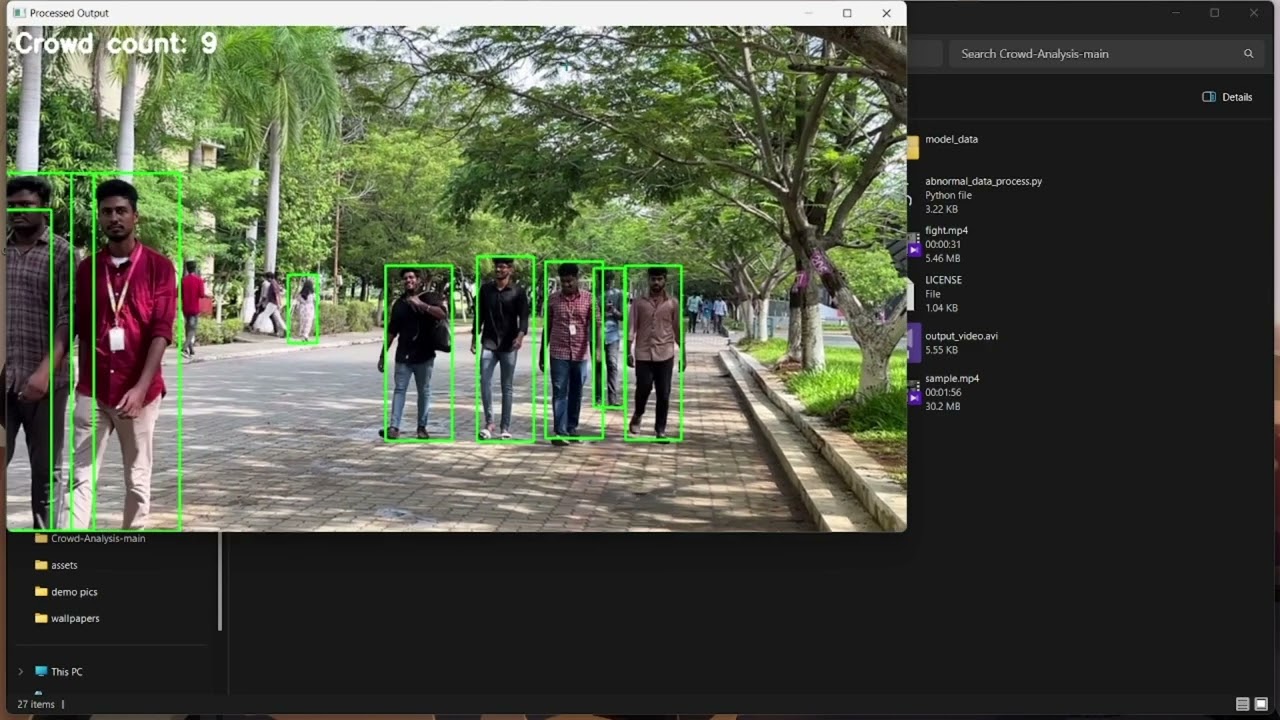 Using existing CCTV network for crowd management, crime prevention, and work monitoring using AIiML
