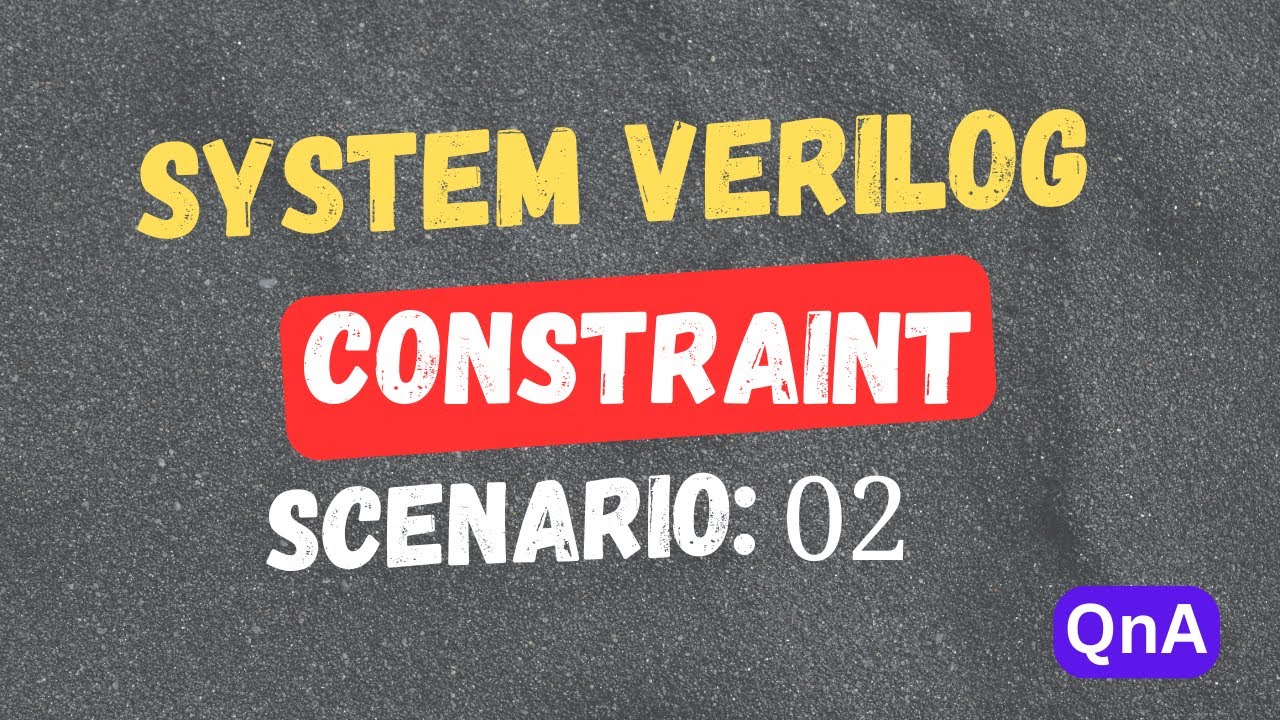 SV Constraint | To generate the pattern 