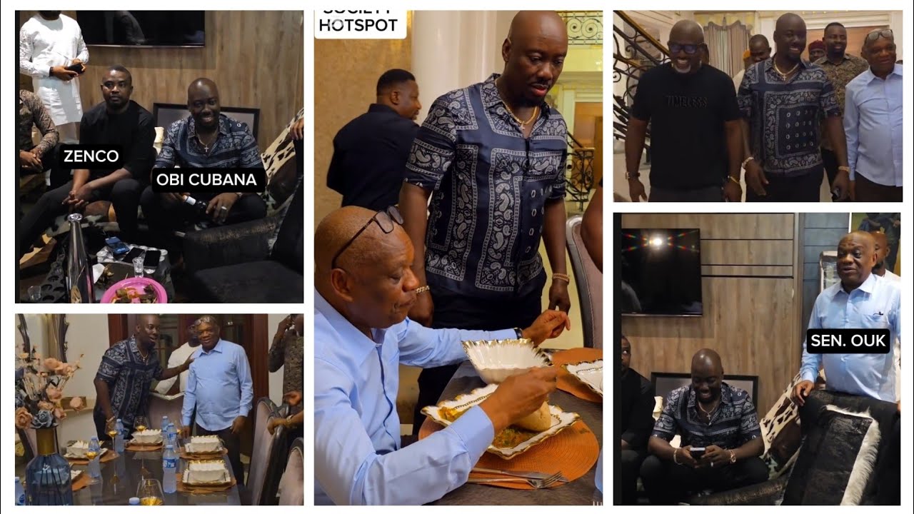 SENATOR ORJI KALU VISITS OBI CUBANA 'S MANSION WITH JUICY PROPOSAL.