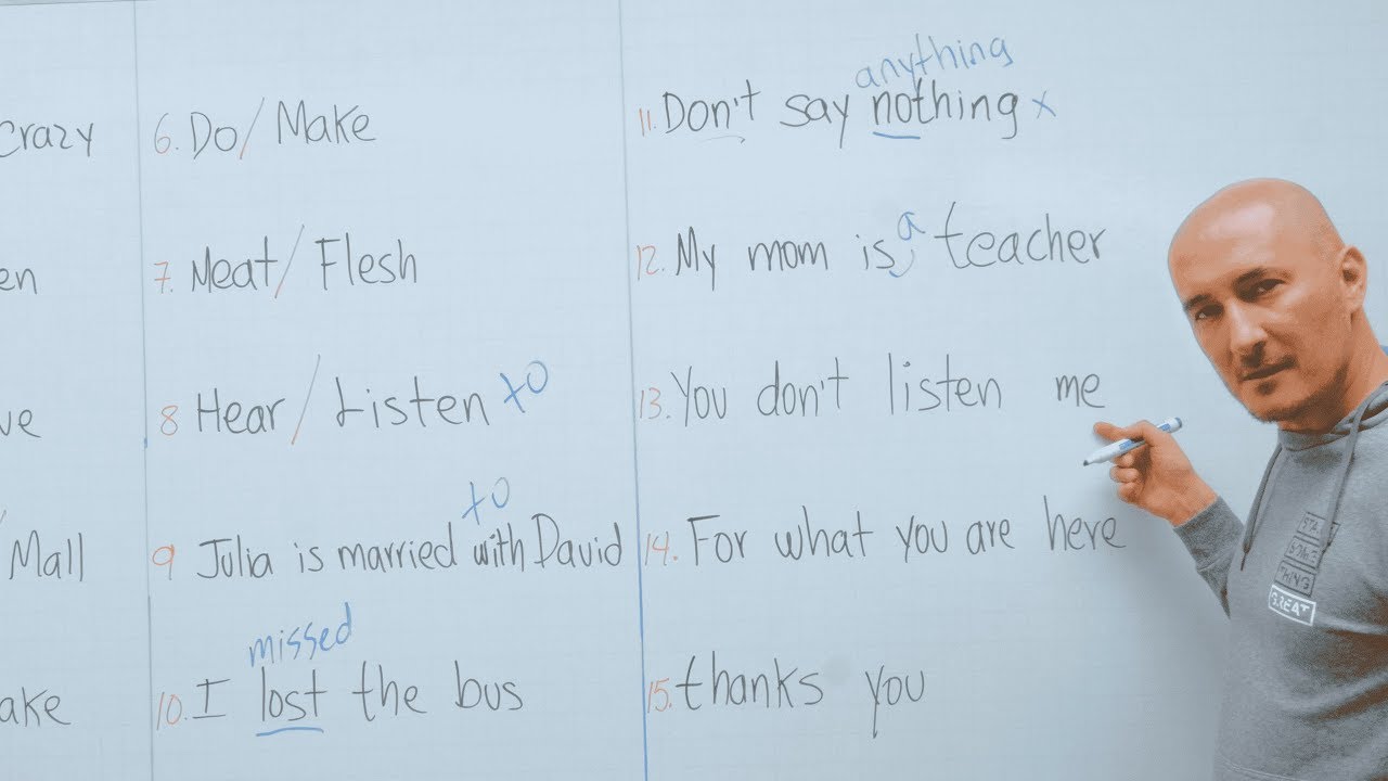 NO cometas estos ERRORES al hablar inglés