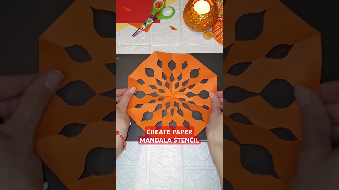 #stencil #stencilart #mandala #stencildesign #papercraft #diy #oddlysatisfying #satisfyingvideo
