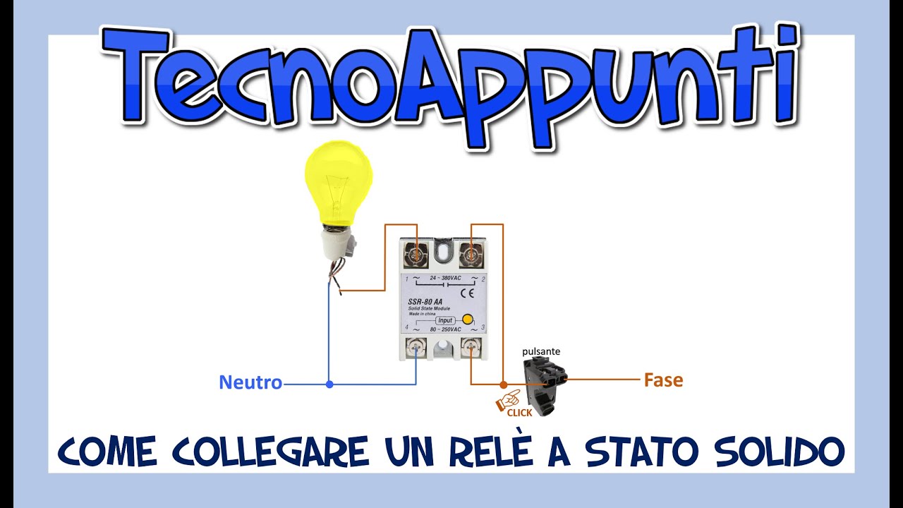 come collegare un relè a stato solido