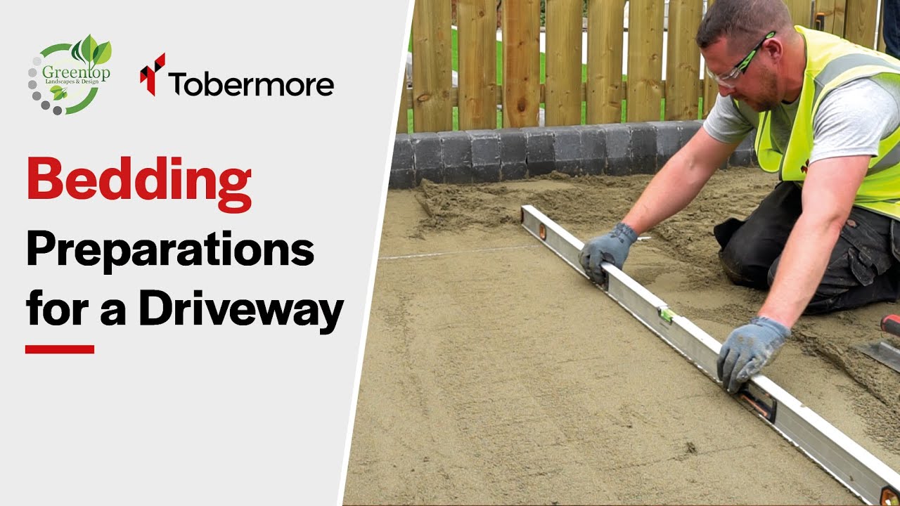 Bedding preparations for a driveway