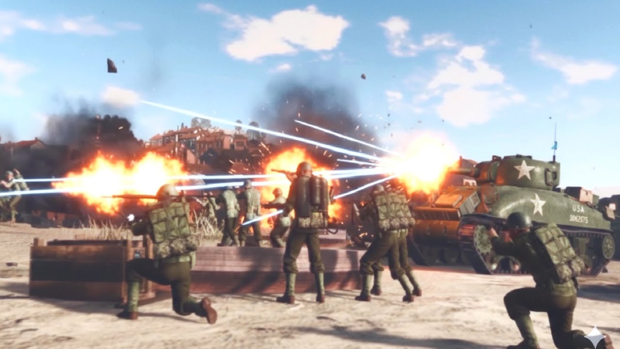 WW2 Company of Heroes 3 Allied Campaign Part 2 - 1943 Invasion Italy Salerno  - Veteran Difficulty