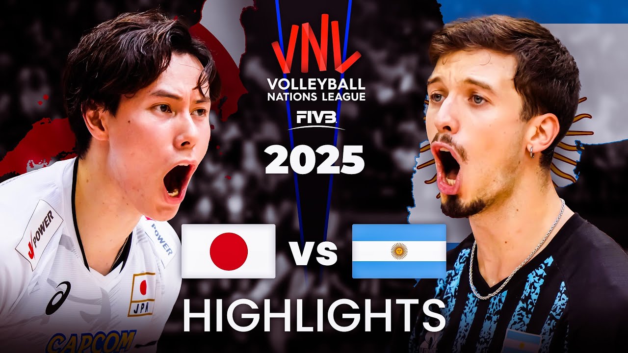 JAPAN 🇯🇵 vs ARGENTINA 🇦🇷 | HIGHLIGHTS | Men's VNL 2025