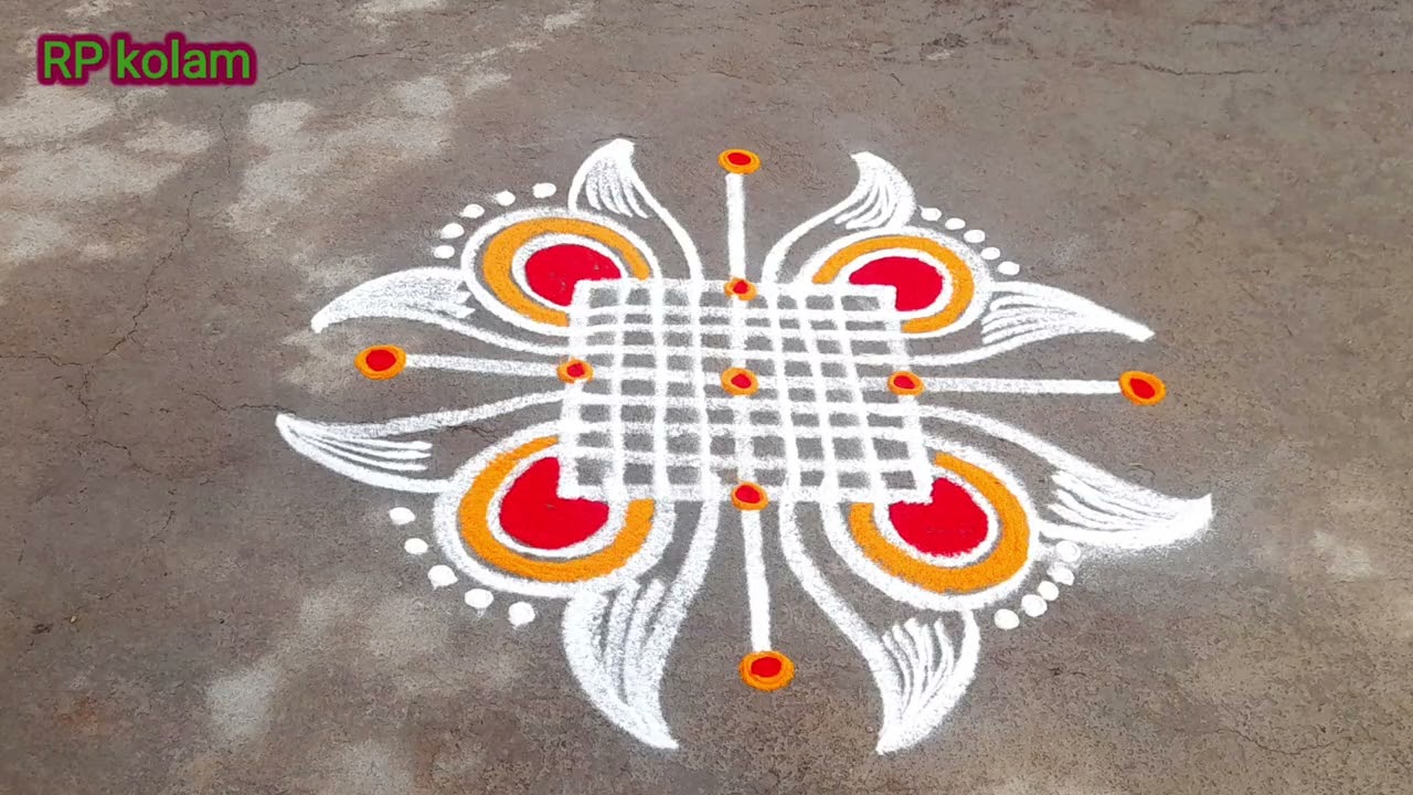 சட்டுன்னு வாசலில் போட அழகான simple special rangoli
