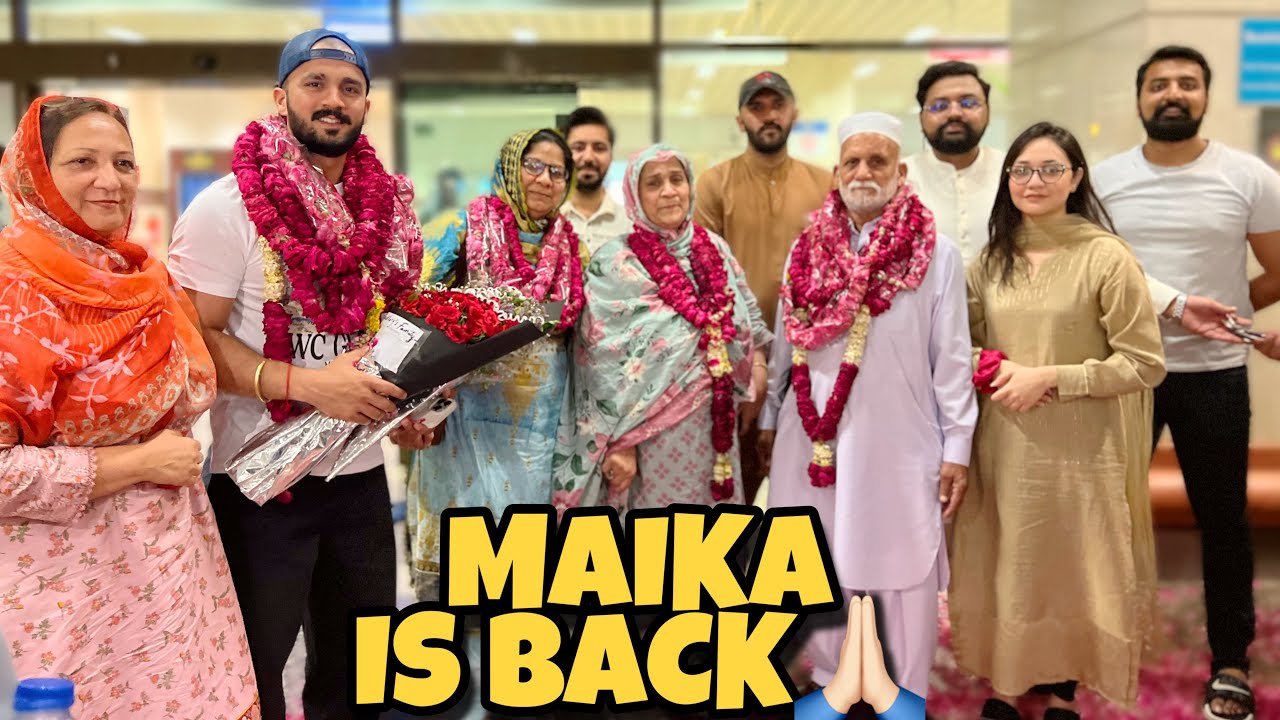 Alhamdulillah Whole Maika Is Back♥️ || Mama Ko Airport Par Surprise Diya 🌸♥️