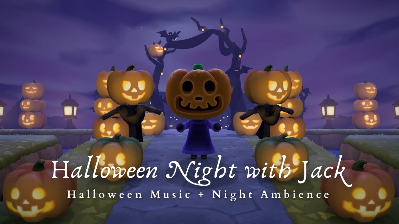 🎃 Animal Crossing Halloween Party 🎃 Halloween Music + Spooky Ambience 1 Hour Loop 🎃