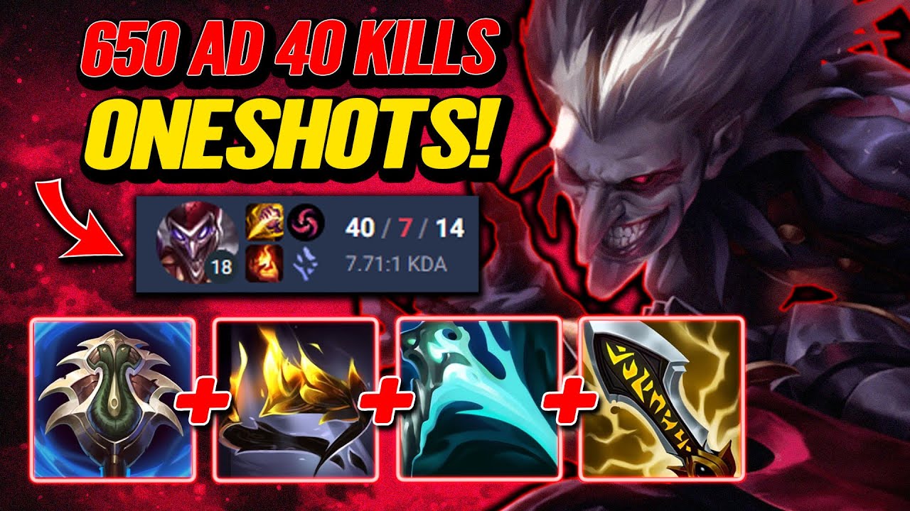 40 Kills Hubris Oneshot Shaco!! S14 Plat Ranked [League of Legends] Full Gameplay - Infernal Shaco