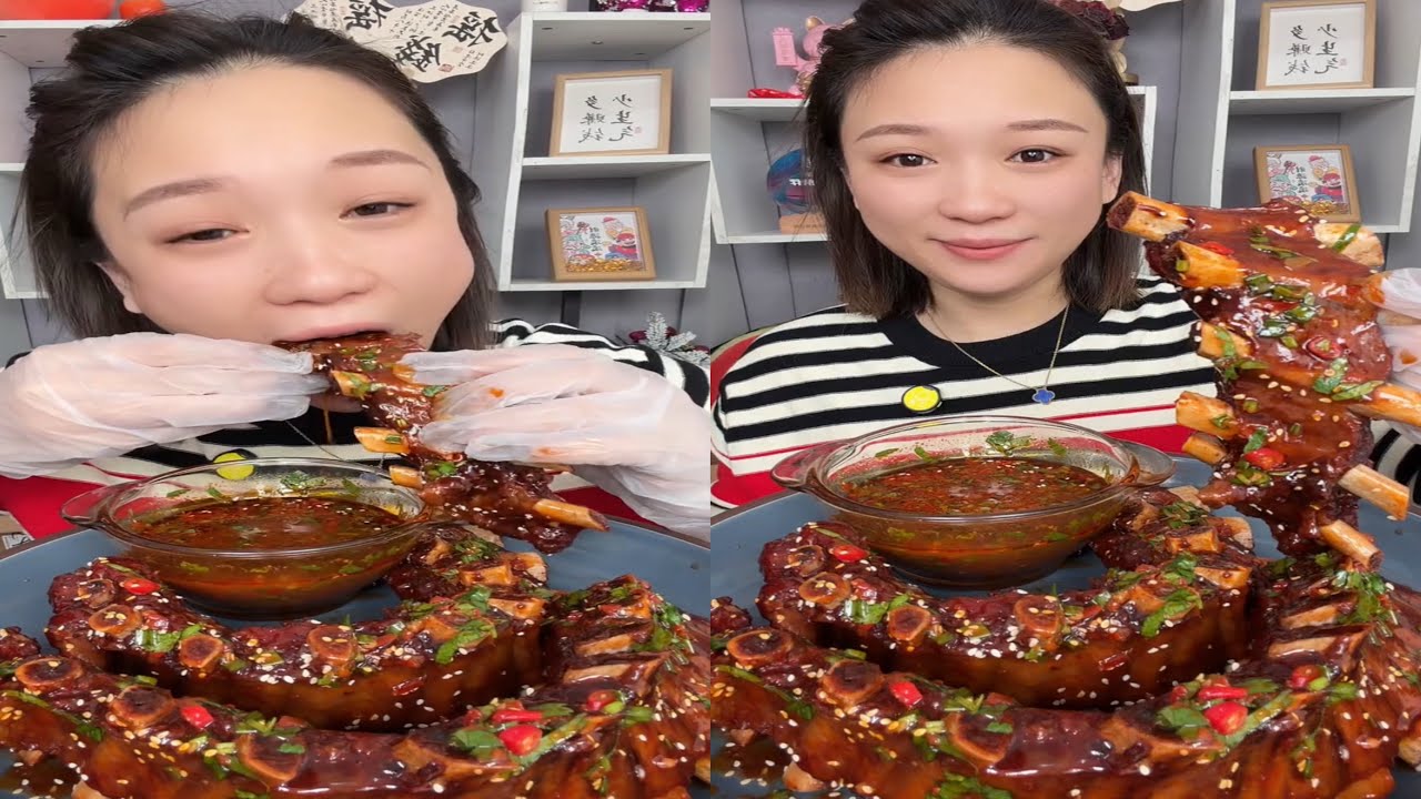 🔥 GIANT SWEET & SPICY RIB FEAST 🔥🤤🤤