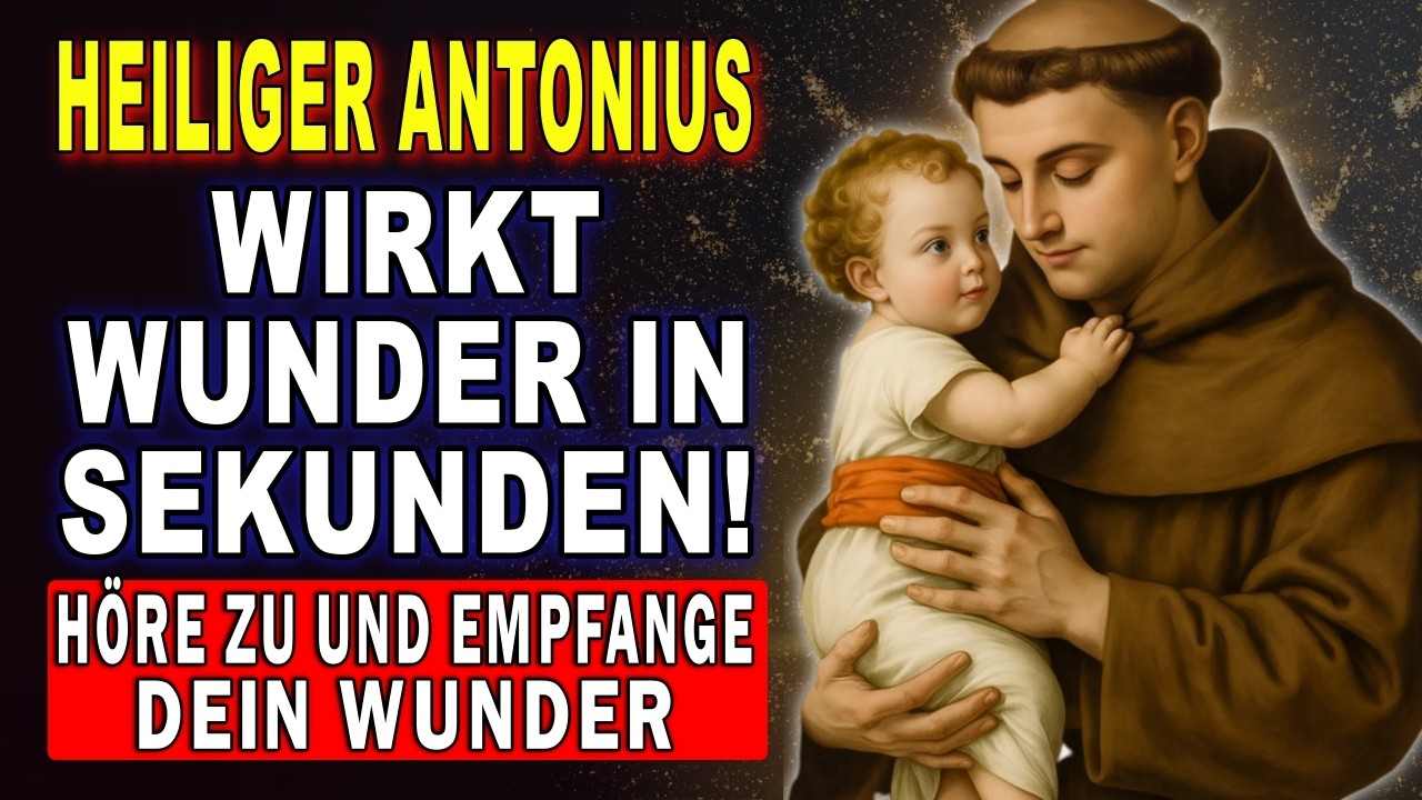 HEILIGER ANTONIUS 💖 DAS GEBET FÜR DAS UNMÖGLICHE, DAS HEUTE NOCH WIRKT 🙏