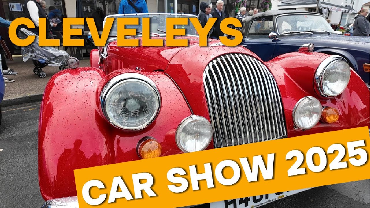 CLEVELEYS CAR SHOW 2025. Inc Fire Brigade RTC DEMO