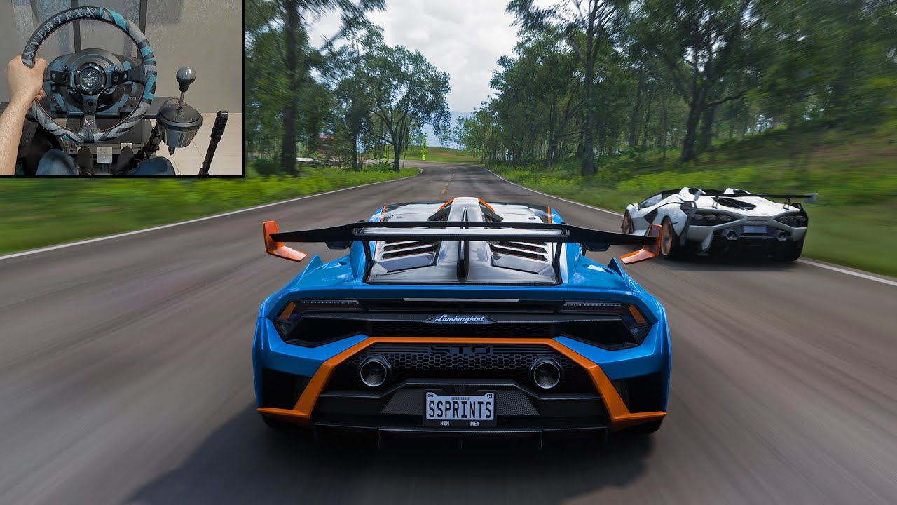 1334HP Lamborghini Huracan STO Goliath Race - Forza Horizon 5 | Steering Wheel Gameplay