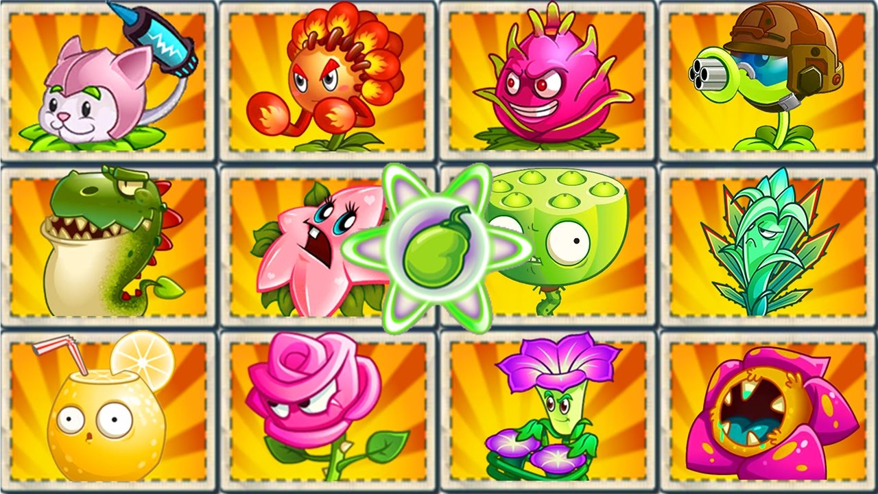 All Premium Plants in Plants vs. Zombies 2: Power-Up! (Chinese Version)