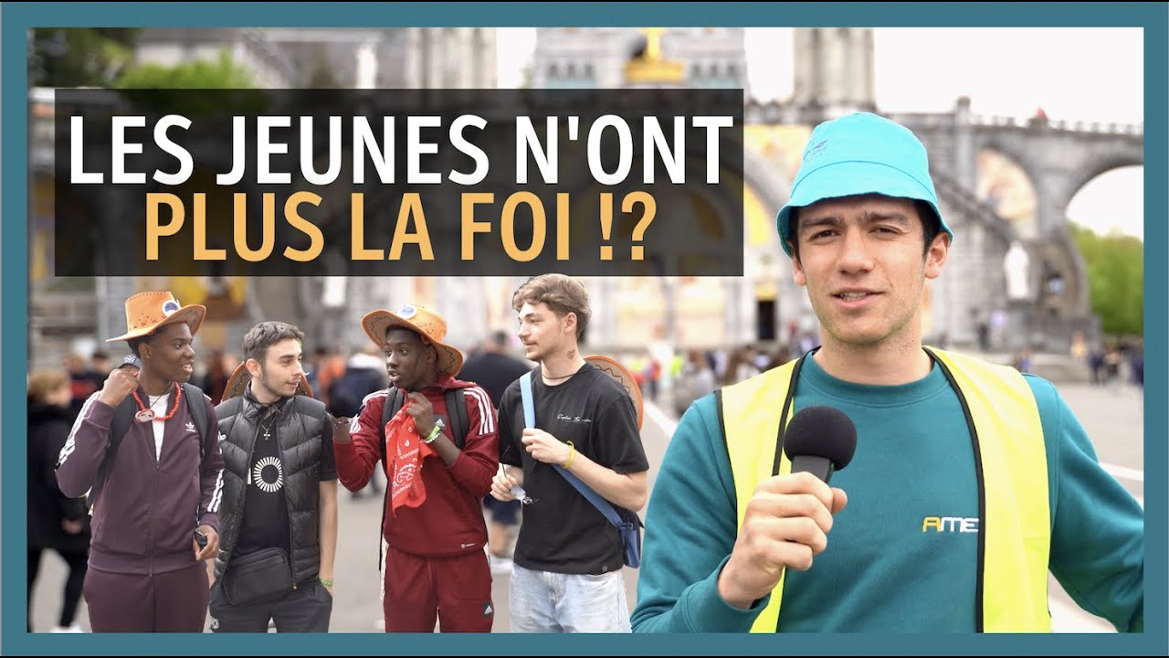 ILS SONT JEUNES ET ILS ONT LA FOI - Micro-trottoir au Frat de Lourdes
