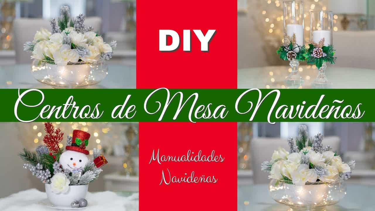 Manualidades Navideñas // DIY // Centros de mesa para Navidad 2021 // Decoracion Navideña 2021