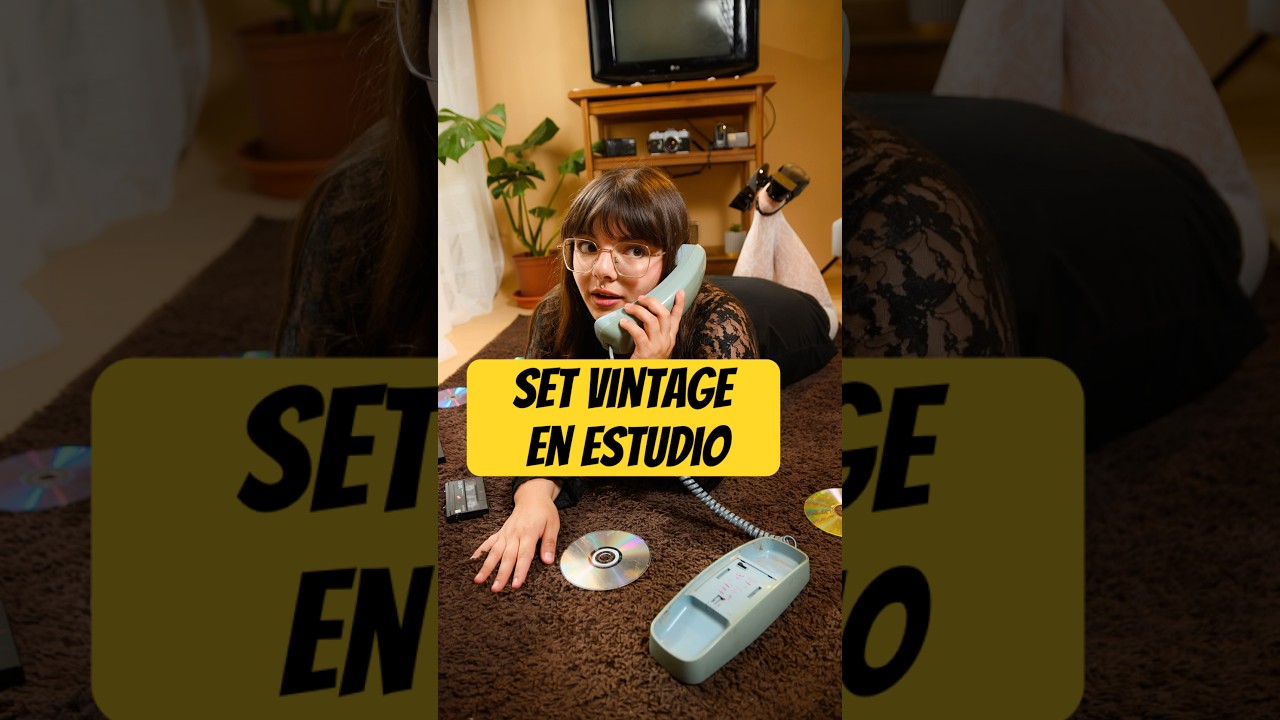 Set vintage en estudio fotográfico #setfotografico #tipsdefoto #photoshop #fotografia #flash