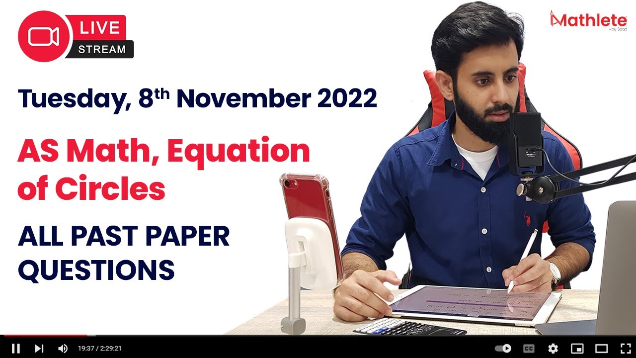 AS Level Math - P1  - Equation of Circles (All Past Paper Questions)