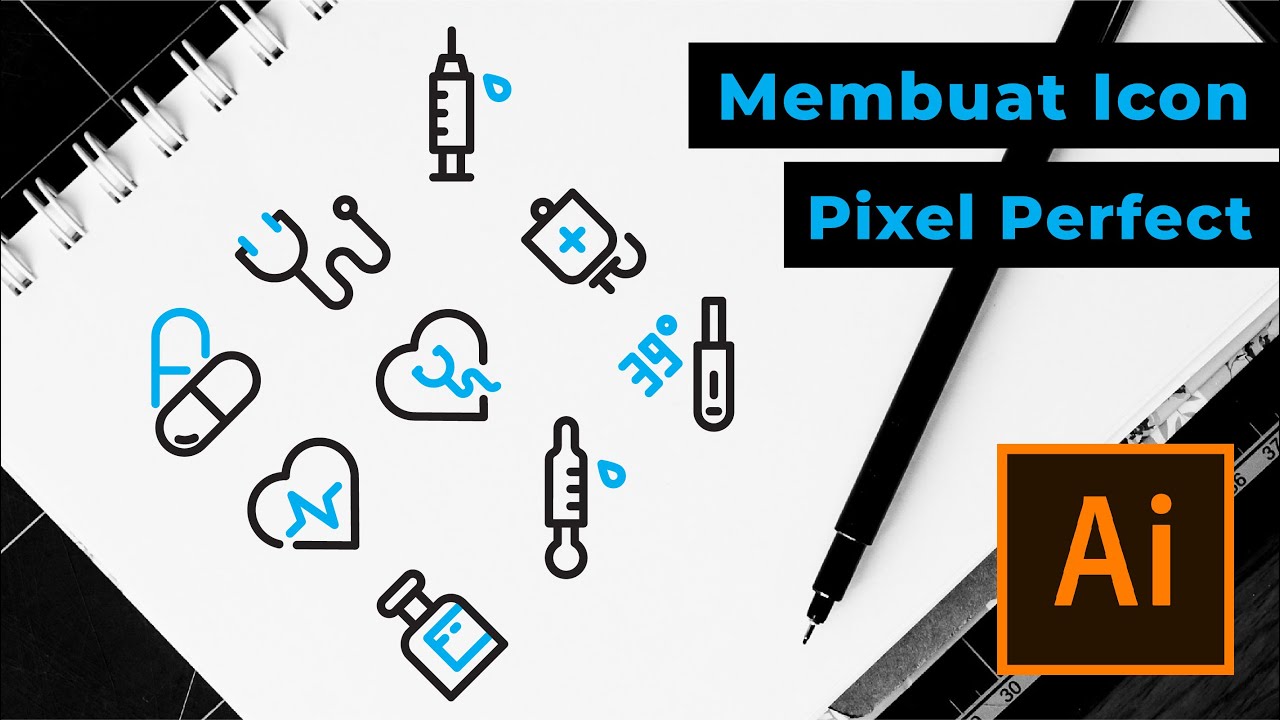 [SpeedArt] Cara Membuat Icon Set dan Bisa Langsung Dijual | Adobe Illustrator CC