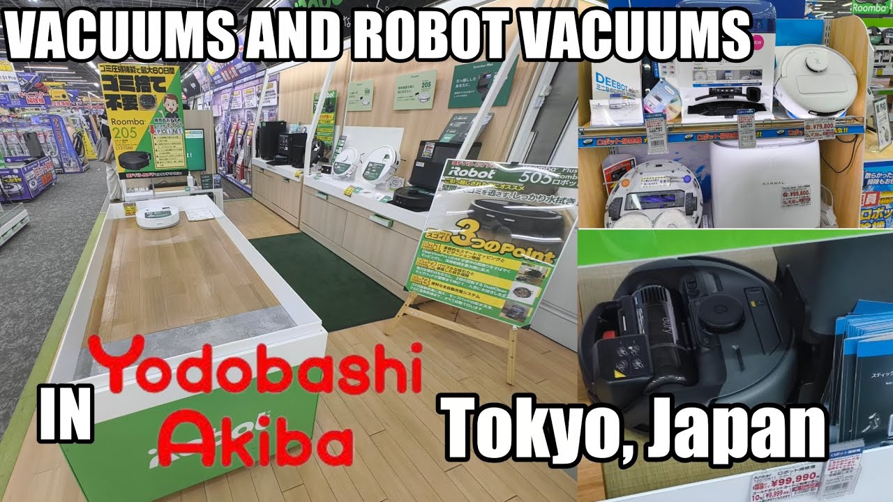 Vacuums and Robot Vacuums In Yodobashi Akiba, Tokyo, Japan!