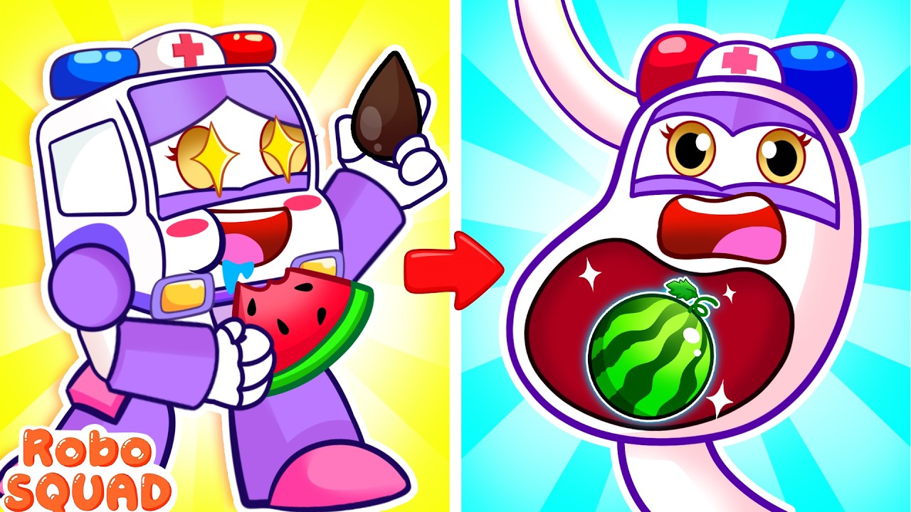 Why Fruit Grow Up Inside My Stomach ? I Lost My Legs | Body Puzzle | Cartoon for Kid by RoboSquad