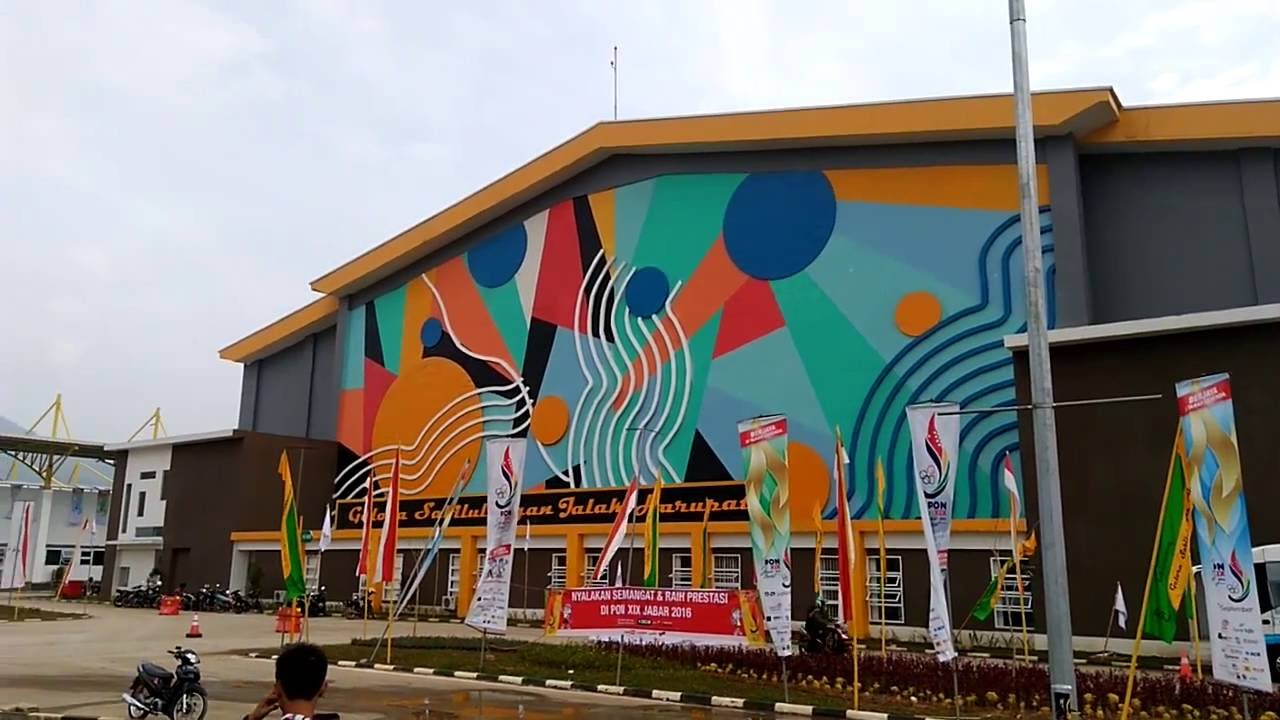warna inspiratif fasad gelora sabilulungan si jalak harupat & gymnasium si jalak harupat