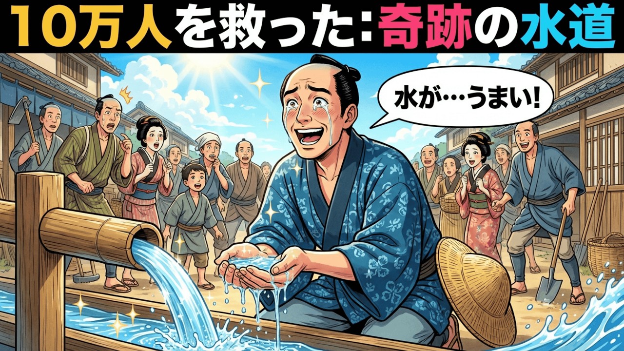 【江戸の血管】なぜ江戸だけが世界一清潔だったのか？ロンドンが汚水にまみれた時代、100万人を救った「木製の水道管」と兄弟の執念の測量。