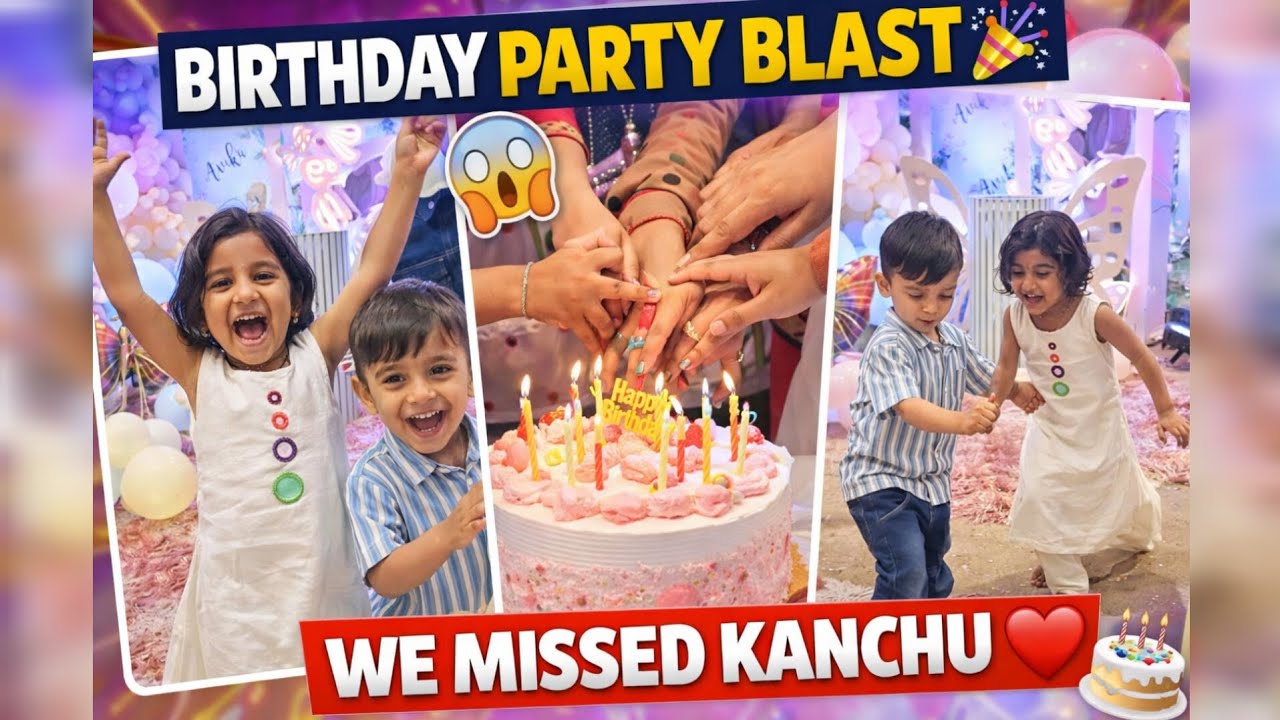 Birthday Party Fun with Two Musketeers 🎉 | Family Vlog #trending #viral #shiv #love 