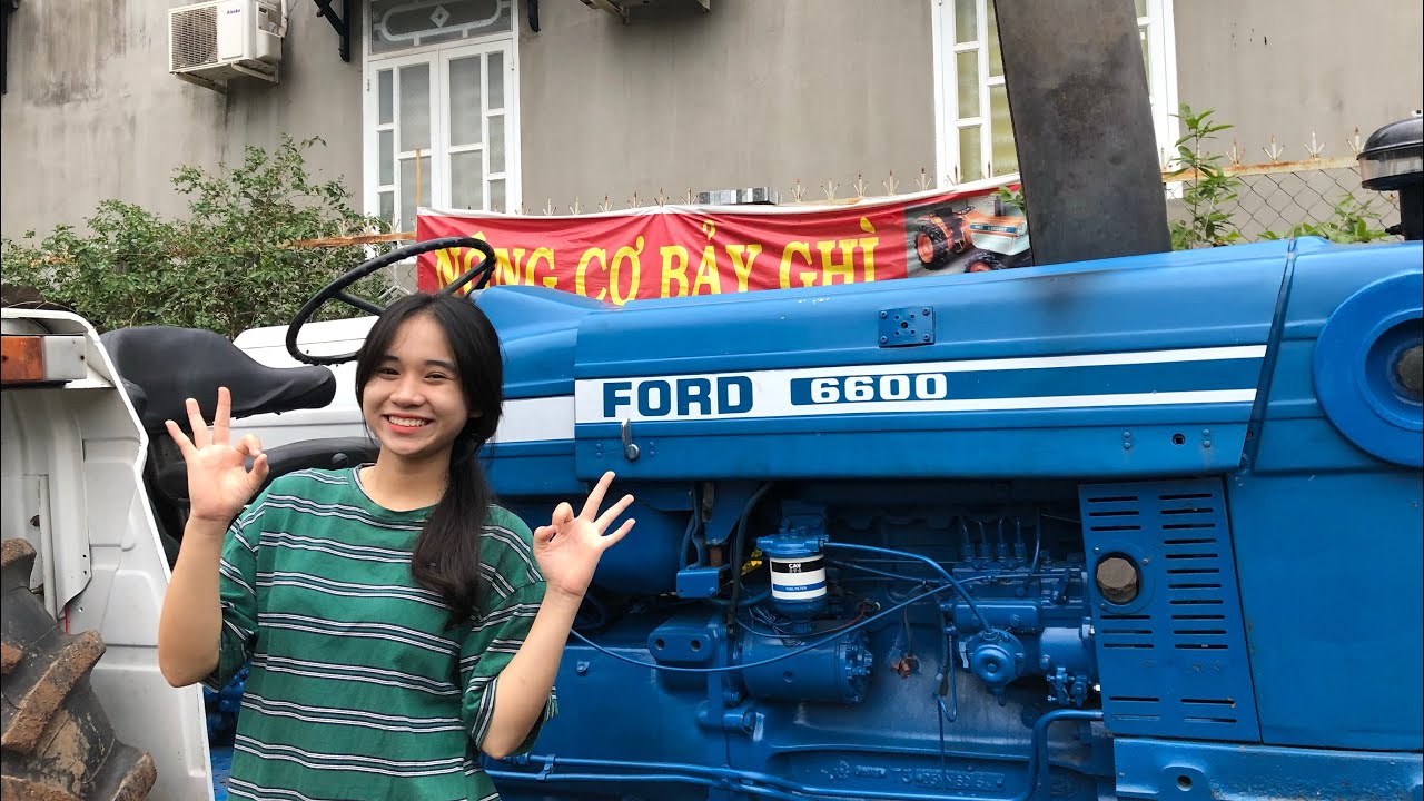 Ford 6600 hai cầu- Dòng máy cày chuyên kéo. Ae quan tâm LH 0918.152.958 Nông cơ Bảy Ghì