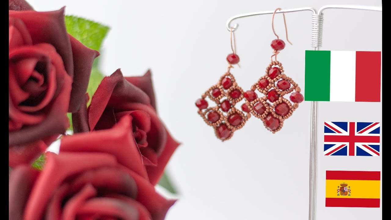 DOPPIO TUTORIAL! ORECCHINI ASSO DI PICCHE DIY + come fare una monachella con cipollotto