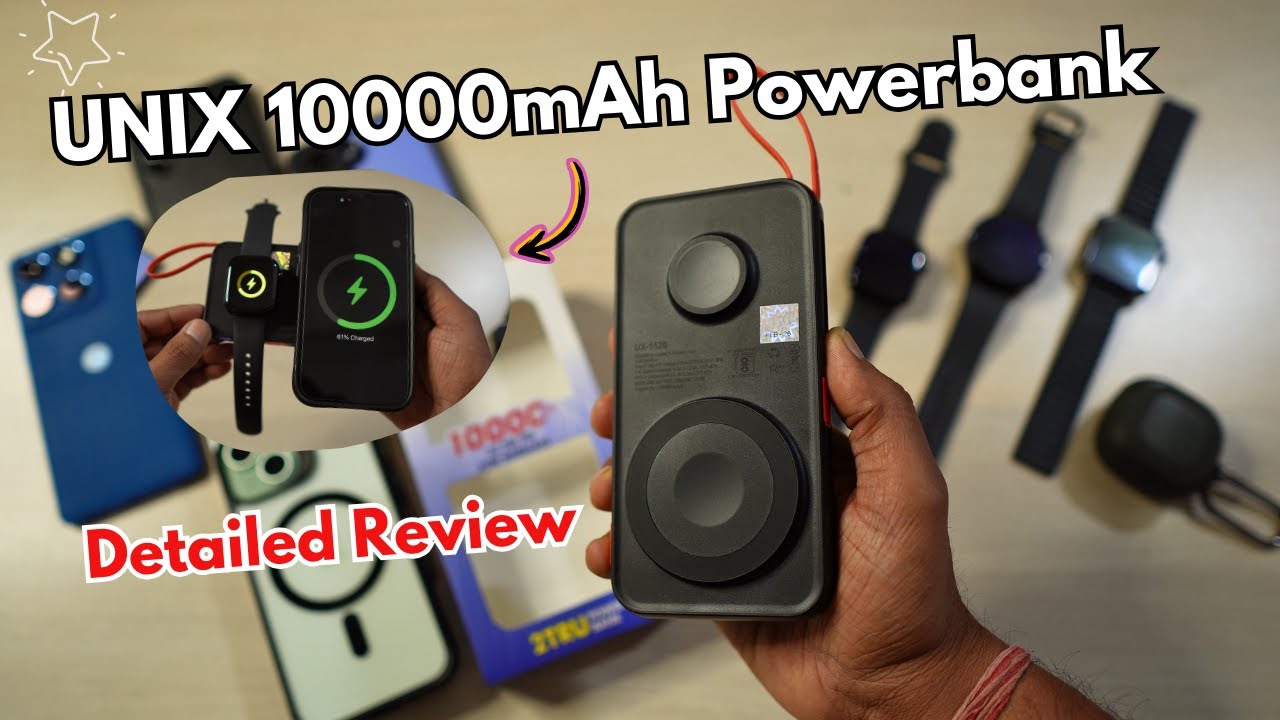 Unix 10000mAh Powerbank Review - Megsafe Wireless Charging