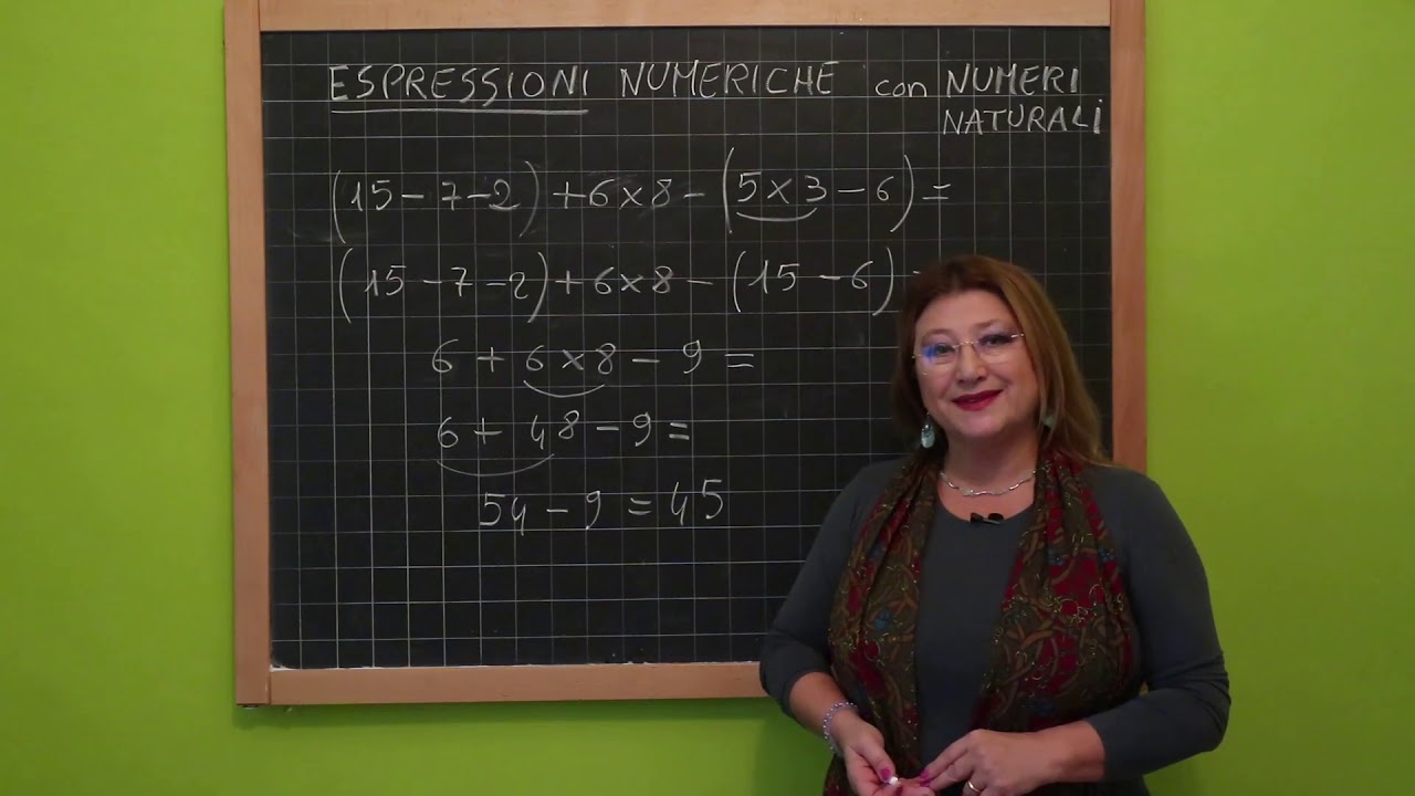 36 Espressioni numeriche con numeri naturali