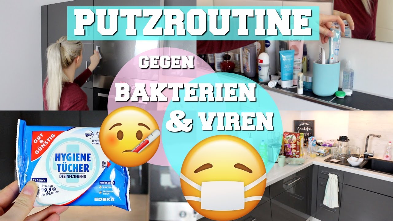 GRIPPEWELLE I MEINE PUTZROUTINE GEGEN BAKTERIEN , KEIME & VIREN 😷