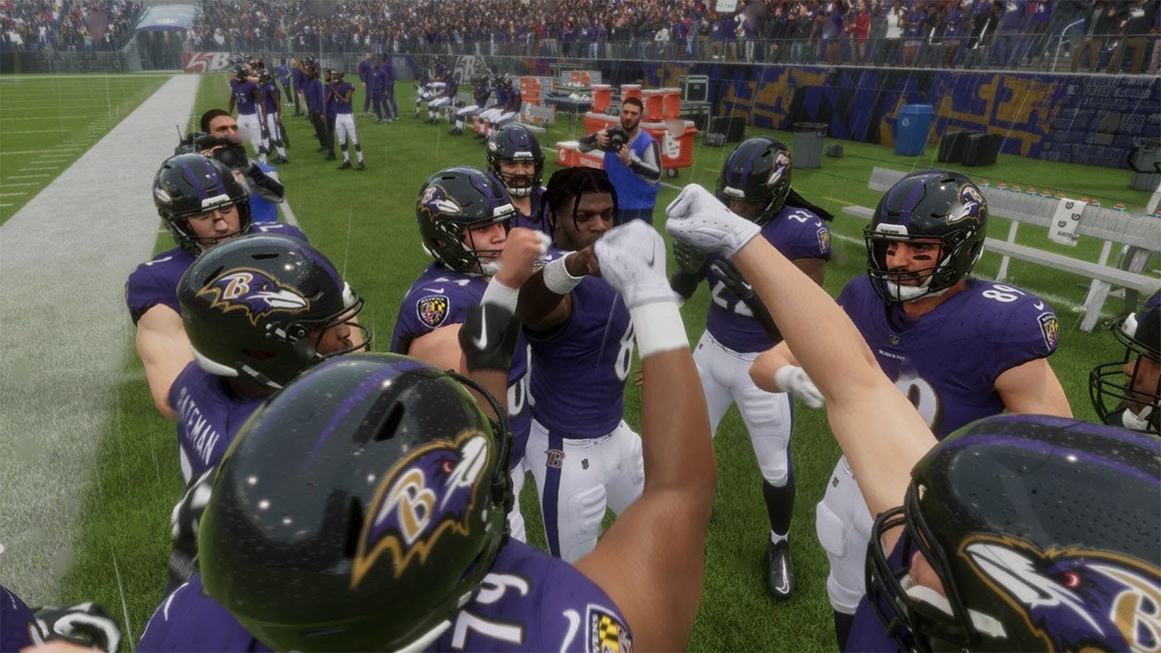 Madden 25 RAIN GAMEPLAY! Ravens vs 49ers