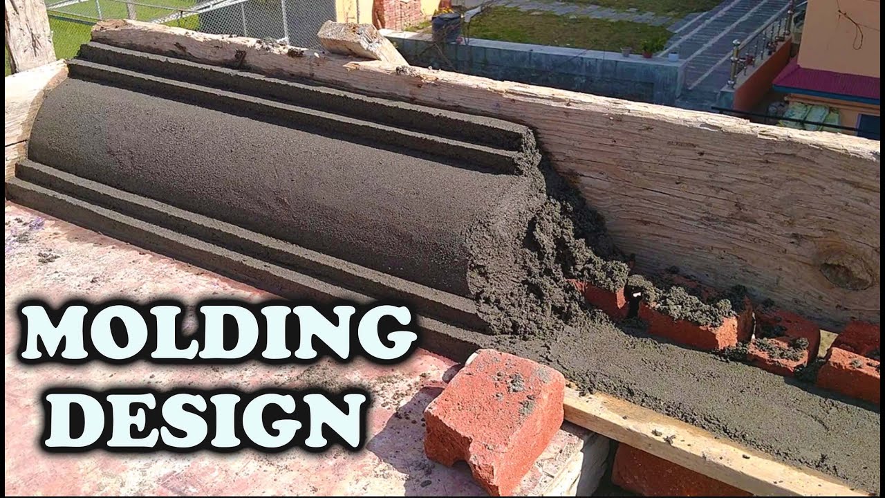 Molding Design कैसे बनता है  Cement Moulding In Front Of Slab | How To Make A Molding | Amazing Work