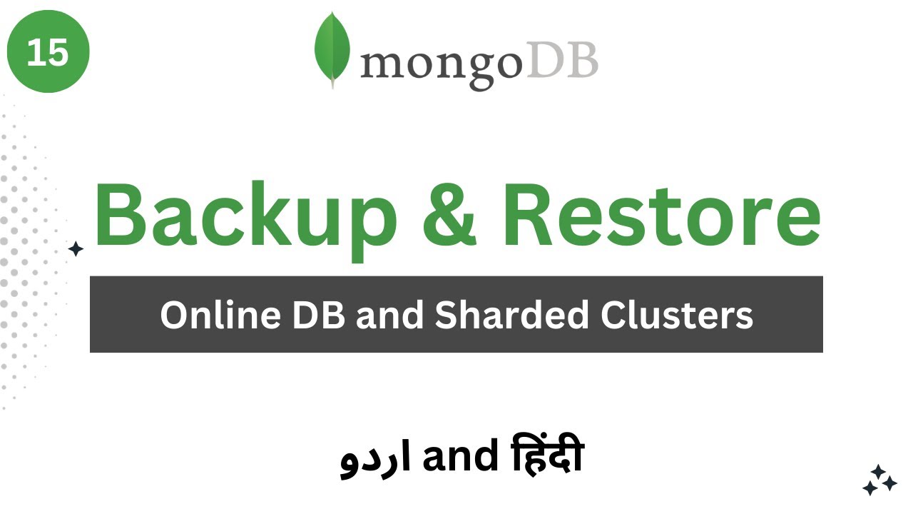 Backup and Restore with Mongodump | Mongodb Atlas and Sharded Clusters