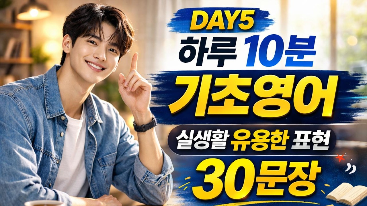 [DAY5] 하루 10분 기초영어 실생활에서 자주 쓰이는 유용한 표현 30문장