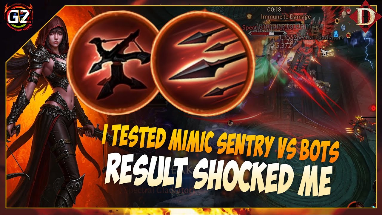 Mimic Sentry vs Bots… This Was Not Expected | Diablo Immortal