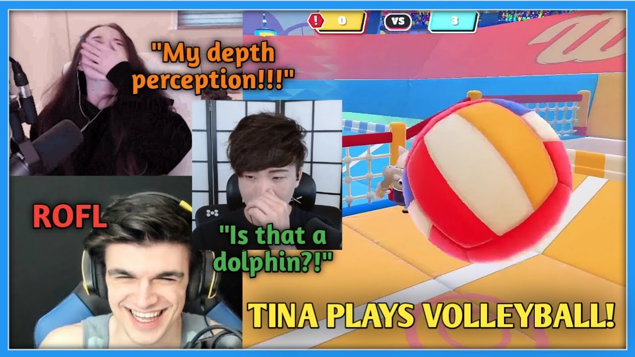 Foolish Crying From Laughter Watching Tina Play Volleyball with Sykkuno & Punz